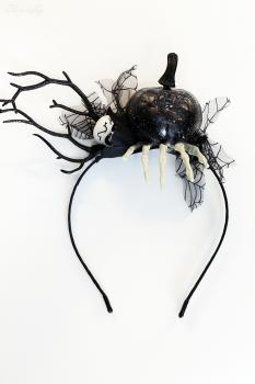 Gothic Halloween Diadem „Spooky Pumpkin“